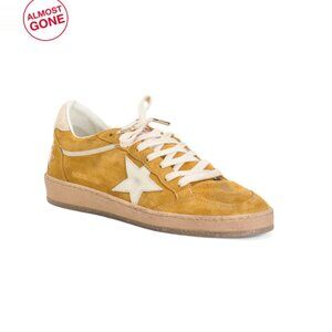 GOLDEN GOOSE White Multi Made In Italy Suede Ball Star Sneakers